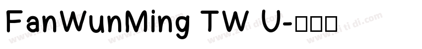FanWunMing TW U字体转换